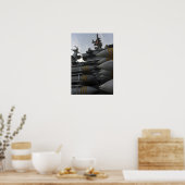 Stacked ordnance ready to be loaded poster (Küche)