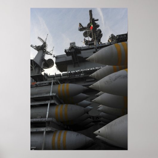 Stacked ordnance ready to be loaded poster (Vorne)