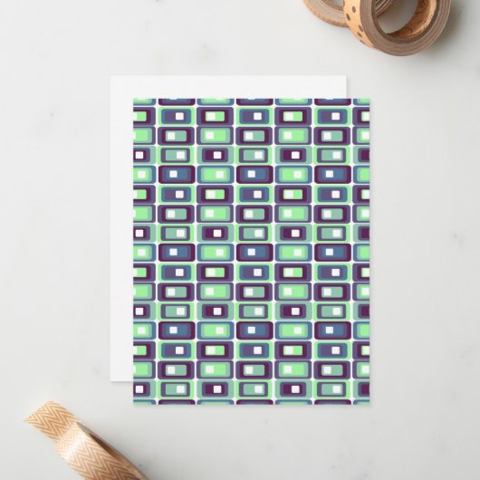 Stacked Rectangles  Mitteilungskarte (Vorderseite/Rückseite Beispiel)