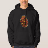 Stacked Spicy Chicken Sandwich With Sauce Illustra Hoodie (Vorderseite)