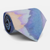 Stackige Farbblöcke Original abstrakte Zickzahle Krawatte (Gerollt)