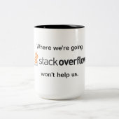 Stackoverflow-Tasse Zweifarbige Tasse (Mittel)