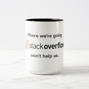 Stackoverflow-Tasse Zweifarbige Tasse