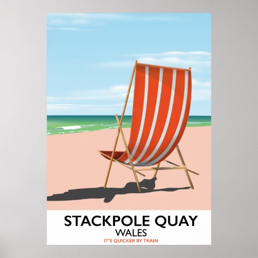 Stackpole Quay Wales Beach Travel Poster (Vorne)