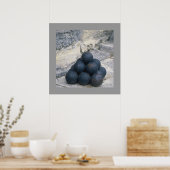 Stacks Cannon Balls Poster (Küche)