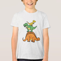 Stacks Cartoon Dinosaurier Kids T - Shirt
