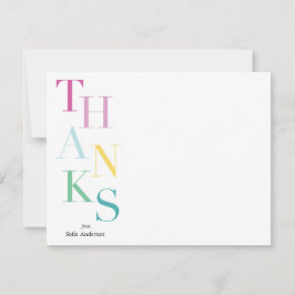 Stacks Dank Personalisiert Mitteilungskarte