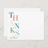 Stacks Dank Personalisiert Mitteilungskarte (Vorne/Hinten)