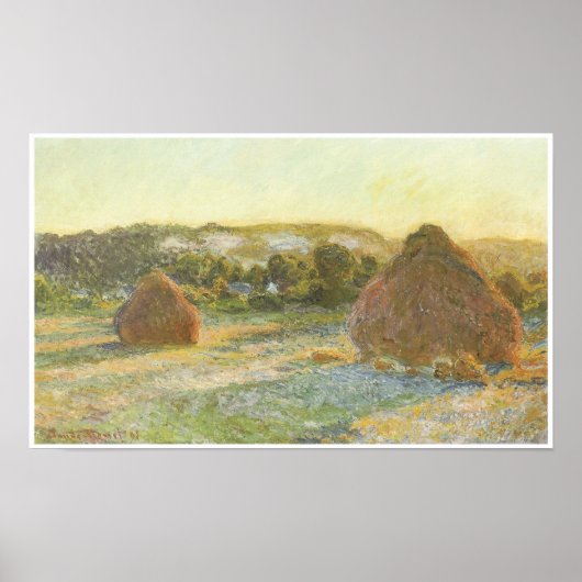 Stacks (Ende des Sommers), 1890-91 Poster (Vorne)
