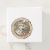 Stacks Floral Teacups Ephemere Brautparty Geschenkanhänger (Beispiel)