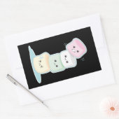 Stacks Marshmallows Rechteckiger Aufkleber (Umschlag)