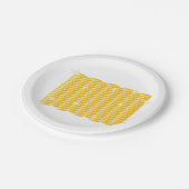 Stacks Of Gold Coins Pappteller (Schrägansicht)