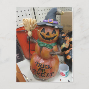 Stacks Pumpkin Man Postkarte