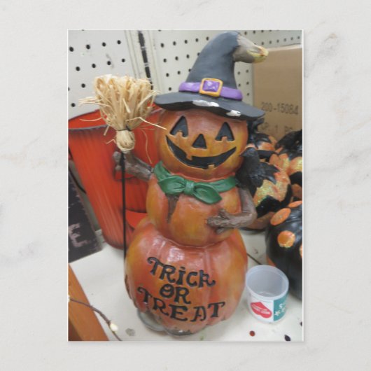 Stacks Pumpkin Man Postkarte (Vorderseite)