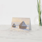 Stacks, Schneeeffekt, Morgennotecard Karte (Vorderseite)