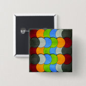 Stackte Kreise, von Shirley Taylor texturiert Button (Vorne & Hinten)