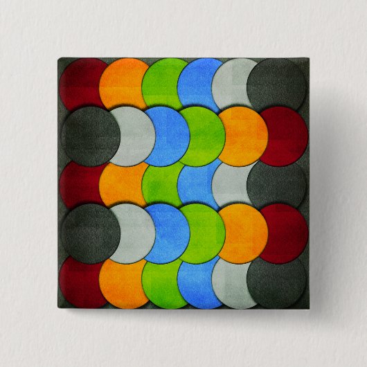 Stackte Kreise, von Shirley Taylor texturiert Button (Vorderseite)