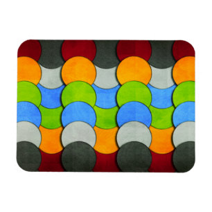Stackte Kreise, von Shirley Taylor texturiert Magnet