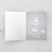 Stacy blaue Schoss-Spitzen-Fee-Karte Karte (Innenseite)