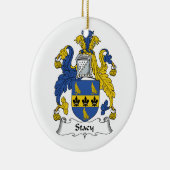 Stacy Familienwappen Keramik Ornament (Rechts)