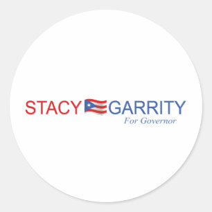 Stacy Garrity für Gouverneur Runder Aufkleber
