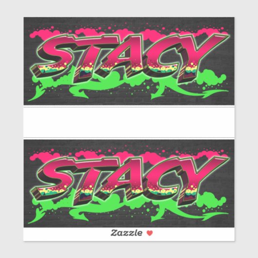 Stacy Vorname Name Graffiti Aufkleber Sticker (Blatt)