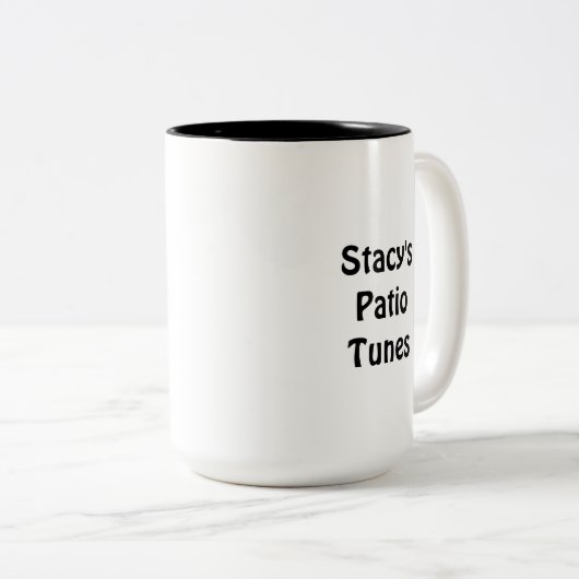 Stacy's Patio Tunes Coffee Mug Zweifarbige Tasse (VorderseiteRechts)
