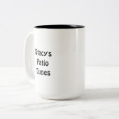 Stacys Patio Tunes Kaffeetasse (Vorderseite Links)