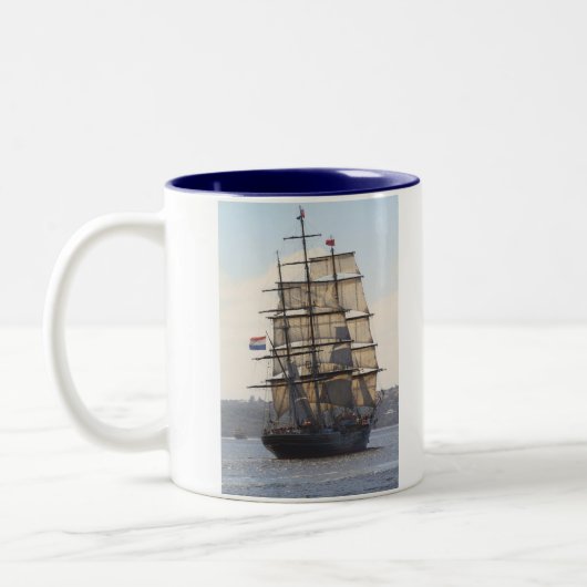 Stad Amsterdam in Sydney 2010 Zweifarbige Tasse (Links)