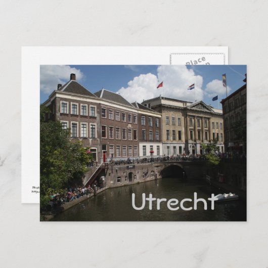 Stadhuisbrug, Utrecht Postkarte (Vorne/Hinten)