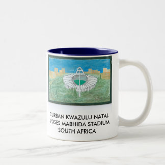 STADIEN DURBANS KWAZULU NATAL MOSES MABHIDA ZWEIFARBIGE TASSE