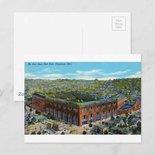 Stadion Baseball Postkarte (Vorne/Hinten)