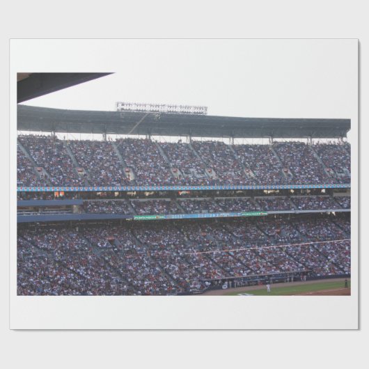 Stadion Crowd Wrapping Paper Geschenkpapier (Flach)