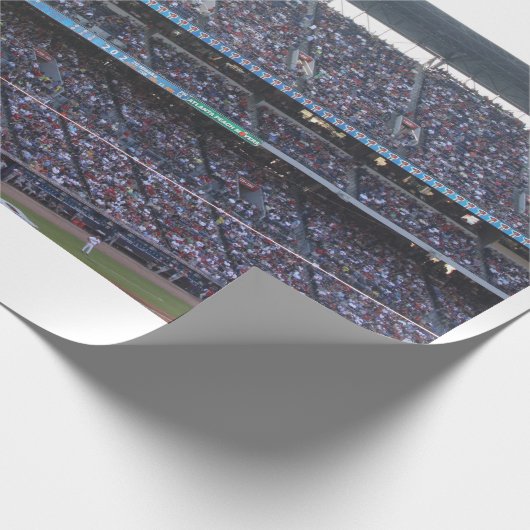 Stadion Crowd Wrapping Paper Geschenkpapier (Ecke)