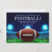 Stadion Lights Super Fan Football Party Einladung (Vorderseite)