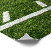 Stadion Yard Line Feld Horizont Poster (Ecke)