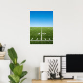 Stadion Yard Line Feld Horizont Poster (Heimbüro)