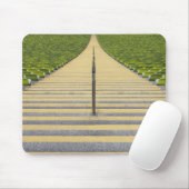 Stadionstreppenhaus zwischen Reihen der grünen Mousepad (Mit Mouse)