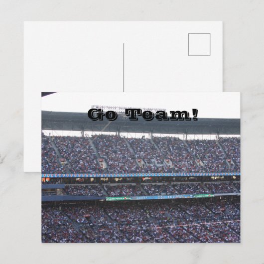 Stadium Crowd Postkarte (Vorne/Hinten)