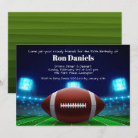 Stadium Lights Football Einladung zum Geburtstag