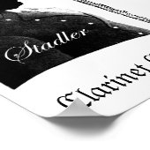 Stadler und Mozart Klarinettenposter Poster (Ecke)