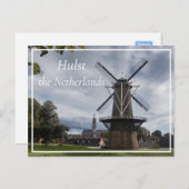 Stadsmolen Windmill, Hulst, Niederlande Postkarte (Vorne/Hinten)