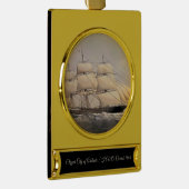 Stadt Adelaide Clipper Schiff 1800 Banner-Ornament Gold (Rechts)