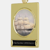 Stadt Adelaide Clipper Schiff 1800 Banner-Ornament Gold (Links)