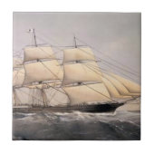 Stadt Adelaide Clipper Schiff 1800 Fliese (Vorderseite)