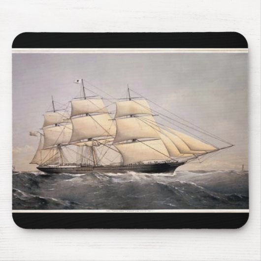 Stadt Adelaide Clipper Schiff 1800 Mousepad (Vorne)