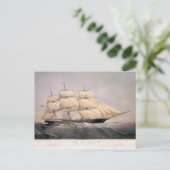 Stadt Adelaide Clipper Schiff 1800 Postkarte (Stehend Vorderseite)