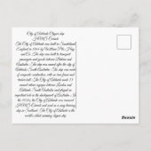 Stadt Adelaide Clipper Schiff 1800 Postkarte (Rückseite)