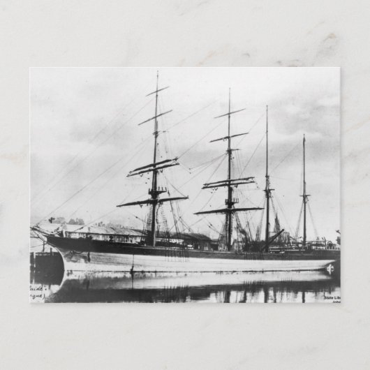 Stadt Adelaide Clipper Schiff 1800 Postkarte (Vorderseite)