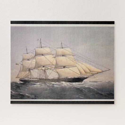 Stadt Adelaide Clipper Schiff 1800 Puzzle (Horizontal)